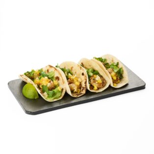 Tacos su tigrinėmis krevetėmis / 1 vnt.